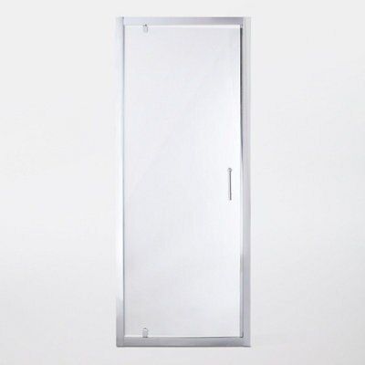 Porte de douche pivotante Cooke & Lewis Onega transparente 90 cm