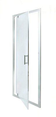 Porte de douche pivotante Cooke & Lewis Onega transparente 90 cm