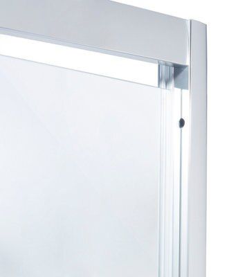 Porte de douche pivotante Cooke & Lewis Onega transparente 90 cm