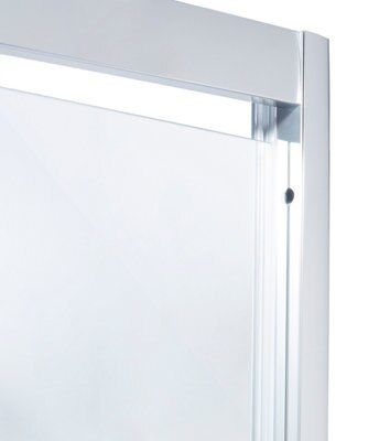 Porte de douche pivotante Cooke & Lewis Onega transparente 90 cm