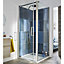 Porte de douche pivotante Cooke & Lewis Pure transparent 80 cm