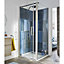 Porte de douche pivotante Cooke & Lewis Pure transparent 90 cm