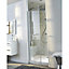Porte de douche pivotante Cooke & Lewis Vikos transparent 80 cm