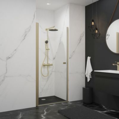 Porte De Douche Pivotante 60 Cm
