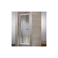 Porte de douche pivotante extens. 69-81 cm blanc dépoli Vita