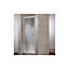 Porte de douche pivotante extens. 69-81 cm blanc dépoli Vita