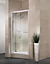 Porte de douche pivotante extens. 89-101 cm blanc Vita