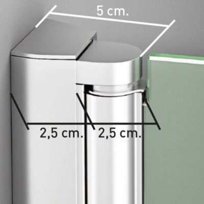 Porte de douche pivotante gauche - Paroi de douche L.70 x H195 cm - Verre trempé 6mm anti calcaire - Blanc Mat - SUPERBAN