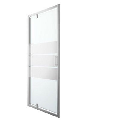 Porte de douche pivotante GoodHome Beloya miroir 100 cm