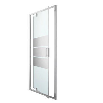 Porte de douche pivotante GoodHome Beloya miroir 100 cm