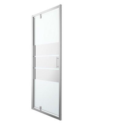 Porte de douche pivotante GoodHome Beloya miroir 90 cm