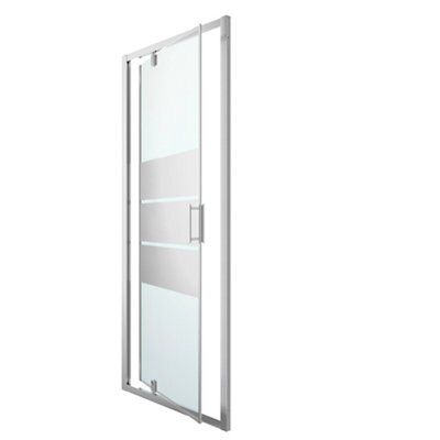 Porte de douche pivotante GoodHome Beloya miroir 90 cm