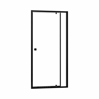 Porte de douche Pivotante Noir 70-80x185cm - Extensible de 69 à 80 cm - BLACK SLIDE 70 80