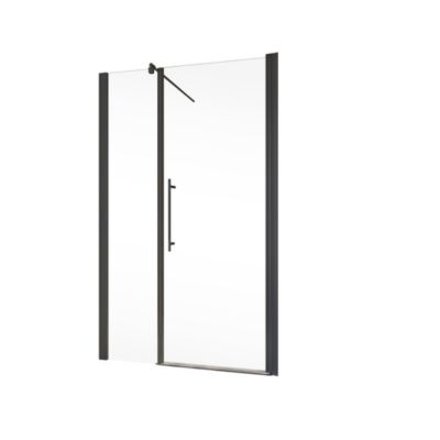 Porte de douche pivotante noir Schulte New Style 120 cm