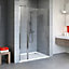 Porte de douche pivotante sur élément fixe Schulte NewStyle profilé aspect chromé l.90 x H.192 cm