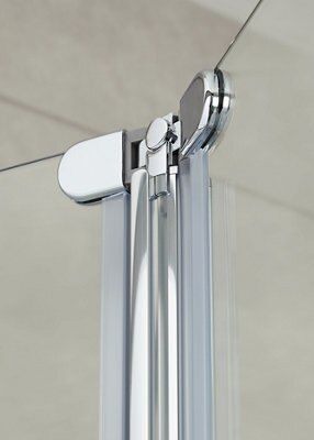Porte de douche pliante 80 cm transparente Cooke & Lewis Onega