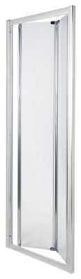 Porte de douche pliante 80 cm transparente Cooke & Lewis Onega
