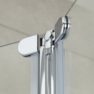 Porte de douche pliante 80 cm transparente Cooke & Lewis Onega
