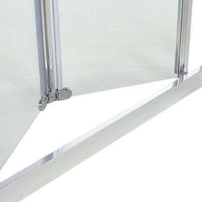 Porte de douche pliante 80 cm transparente Cooke & Lewis Onega
