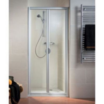 Porte de douche pliante aluminium argenté fixil 70 cm, Schulte Phoenix II
