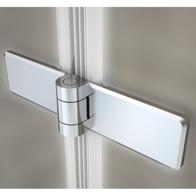 Porte de douche pliante EMMY H.185 largeur réglable 72 à 76 cm verre opaque - Saniverre