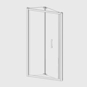 Porte de douche pliante PRISMA 70 cm  Sans paroi latérale