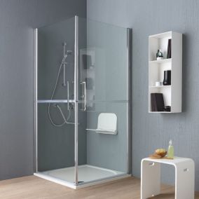 Porte De Douche Pour Personnes Âgées Et Handicapées 90X90 Avec Ouverture Battante