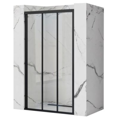 Porte de douche REA Alex Black 90