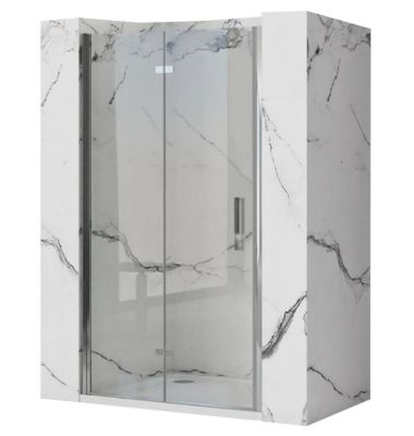 Porte De Douche Rea Molier 80 Chrome + Profilé