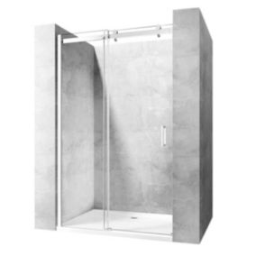 Porte de douche REA Nixon-2 120 chrome droite