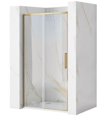 Porte De Douche Rea Rapid Slide 110 Brush Gold