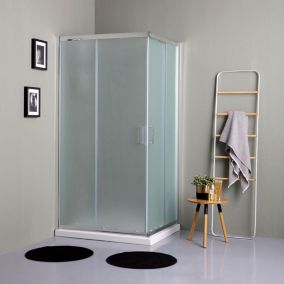 Porte De Douche Rectangulaire 90X70 Cm, Verre Clair 6 Mm, Profilés Aluminium - Giada