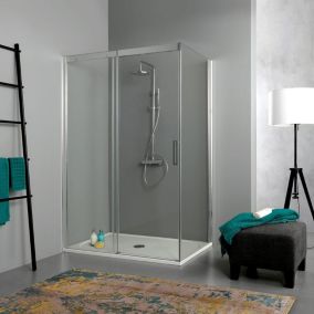 Porte De Douche Rectangulaire En Verre 6 Mm 140X70 - Dream