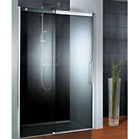 Porte de douche transparente coulis. anticalcaire droite 120 cm, Schulte Manhattan