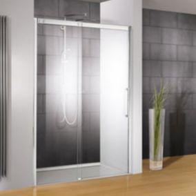 Porte de douche transparente coulis. droite 120 cm, Schulte Manhattan