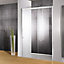Porte de douche transparente coulissante gauche 120 cm, Schulte Manhattan