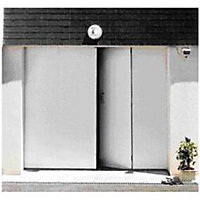 Porte de garage 4 vantaux PVC - L.240 x h.200 cm (en kit)
