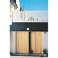 Porte de garage 4 vantaux sapin - L.240 x h.200 cm (en kit)