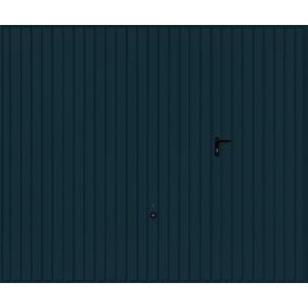 Porte de garage basculante avec portillon à droite Hormann gris anthracite - l.237,5 x h.200 cm