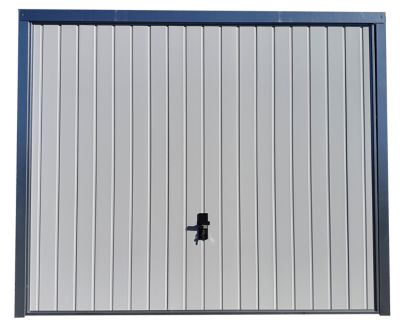 Porte de garage basculante blanche l.250 x H.200 cm x Ep.20 mm