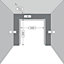 Porte de garage basculante GoodHome blanc avec portillon - L.240 x h.200 cm - manuelle (pré-montée)
