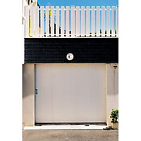 Porte de garage coulissante PVC - L.240 x h.200 cm (en kit)