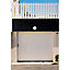 Porte de garage coulissante PVC - L.240 x h.200 cm (en kit)
