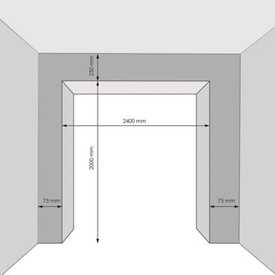 Porte de garage enroulable aluminium blanche RAL 9003 240 x h.200 cm