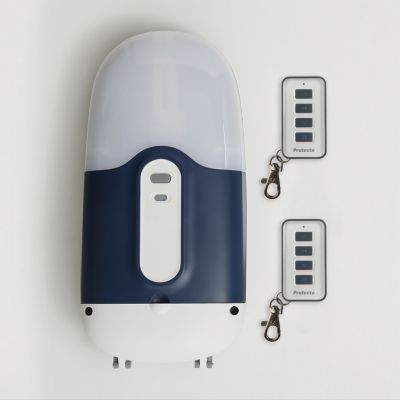 Porte de garage enroulable motorisée en aluminium Protecta Agathe blanche - L.240 x h.200 cm (pré-montée)