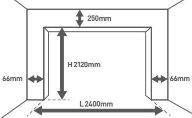 Porte de garage motorisée enroulable aluminium Ambre blanc H.223 x L.253,2 cm Protecta