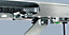 Porte de garage sectionnelle acier EcoStar blanc aluminium RAL 9006 Matt Deluxe - l.237,5 x h.212,5 cm - motorisée