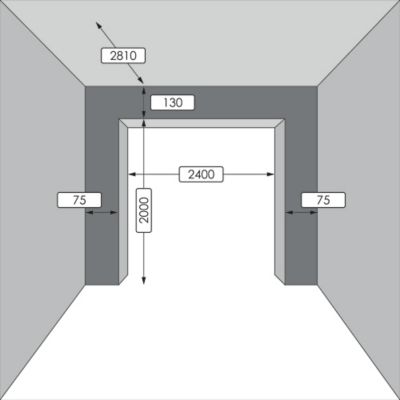 Porte de garage sectionnelle acier GoodHome blanc RAL 9010 - L.240 x h.200 cm - motorisée (en kit)