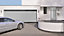 Porte de garage sectionnelle acier Hormann blanc aluminium RAL 9006 - l.237,5 x h.200 cm - motorisée