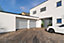 Porte de garage sectionnelle EcoStar blanc aluminium - L. 255,5 x h. 225 cm - motorisée